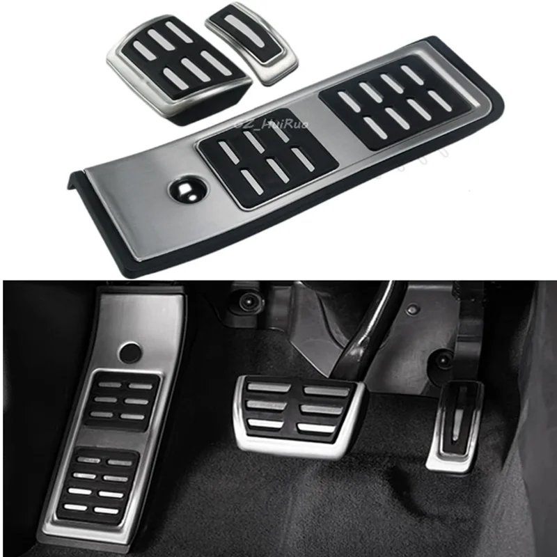 Pre Audi A4 B9 A5 F5 2016-2020 Palivová brzdová brzdová brzdová brzdová plošina Pedál Plužná doska automatické 3KS/Set Plug & Play