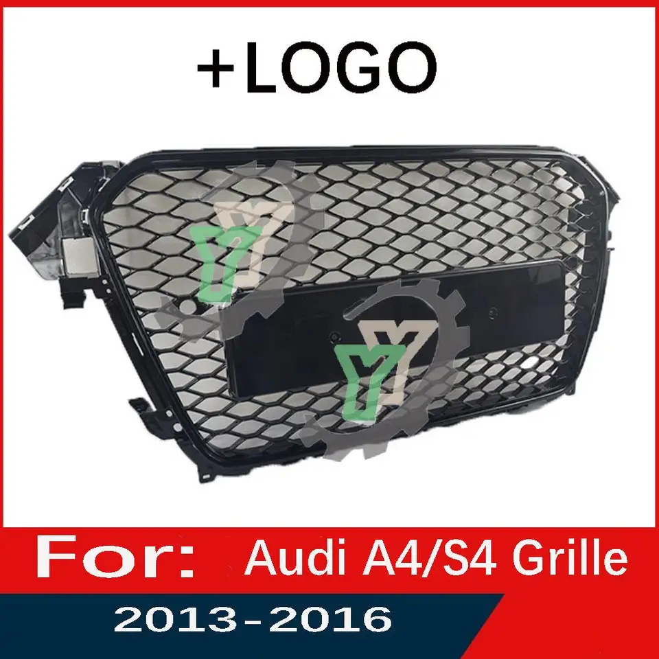 Pre Audi A4/S4 2013 2014 2015 2016 2016 CAR Front Bumper Grille STRORT STYLING STYLING Horný gril (modify pre štýl RS4)