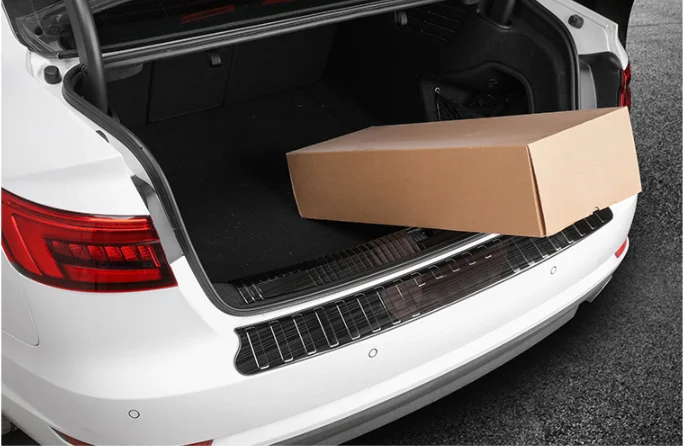 Pre Audi A6 C8 2019 2020 KOMPEZPEČNÉ PRÍSLUŠENSTVO ZRAVENIA Čierny titán Vnútorný zadný nárazník ORICKÝ OBCHOD ORIKOVÉHO OBCHODU