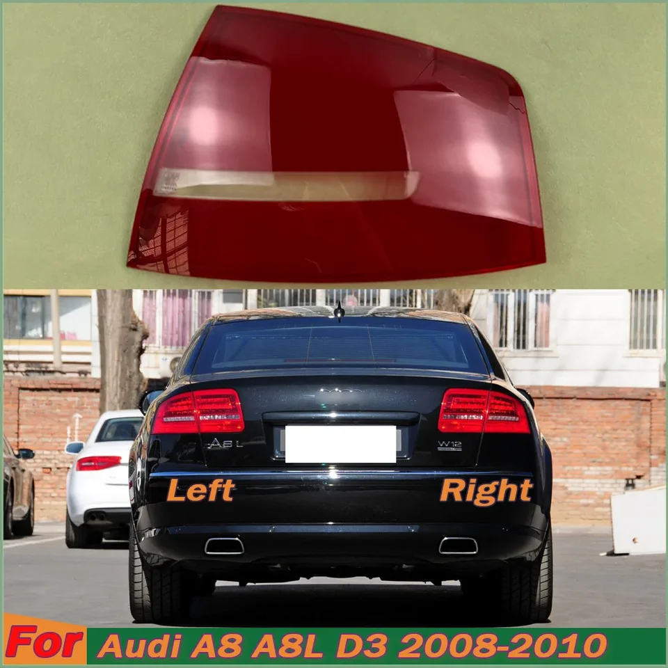 Pre Audi A8 A8L D3 2008-2010 Zadný zadný zadný plášť Tail lampa Turn Signal Stop Light Mask Vymeňte pôvodnú lampa.