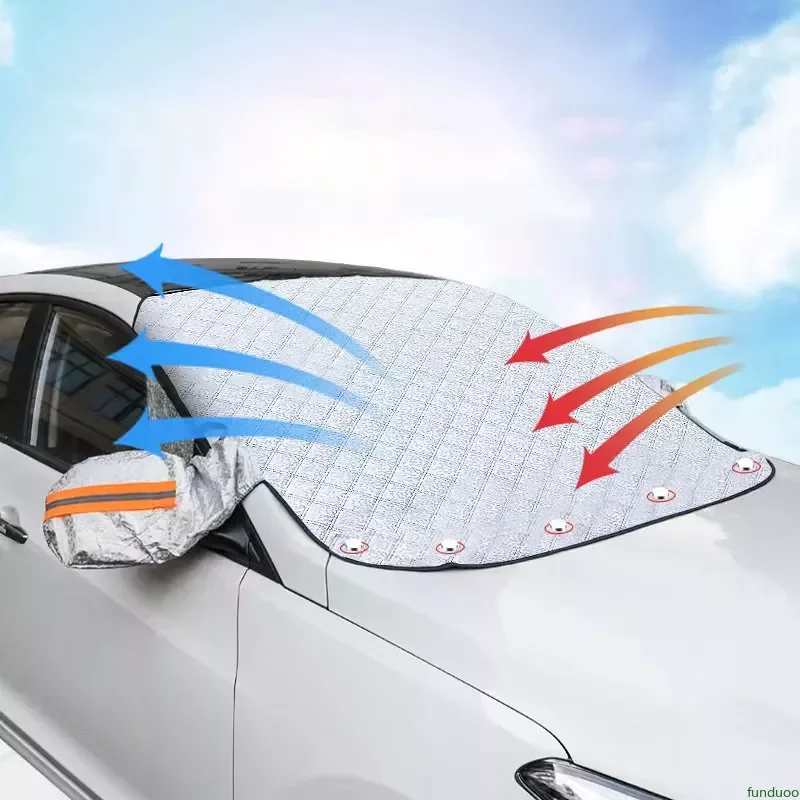 Pre Audi Q5 A4 B8 2009 2010 2012 2012 2013 2013 2014 Magnetické auto čelné sklo Sunshades Extra Hustý ochrana na snehovom ľade