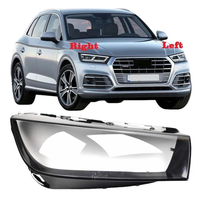 Pre Audi Q5 Q5L 2017 2018 2019 2020 Objektív s svetlometovými svetlometovými svetlometmi sklenená lampa Priehľadná lampa Lamphade Hlava Light Cousing
