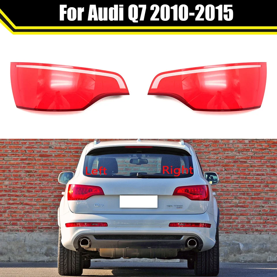 Pre Audi Q7 2010-2015 Automobil zadný zadný zadný obalový brzdový svetlá škrupiny Vymeňte lampa na kryciu kryt