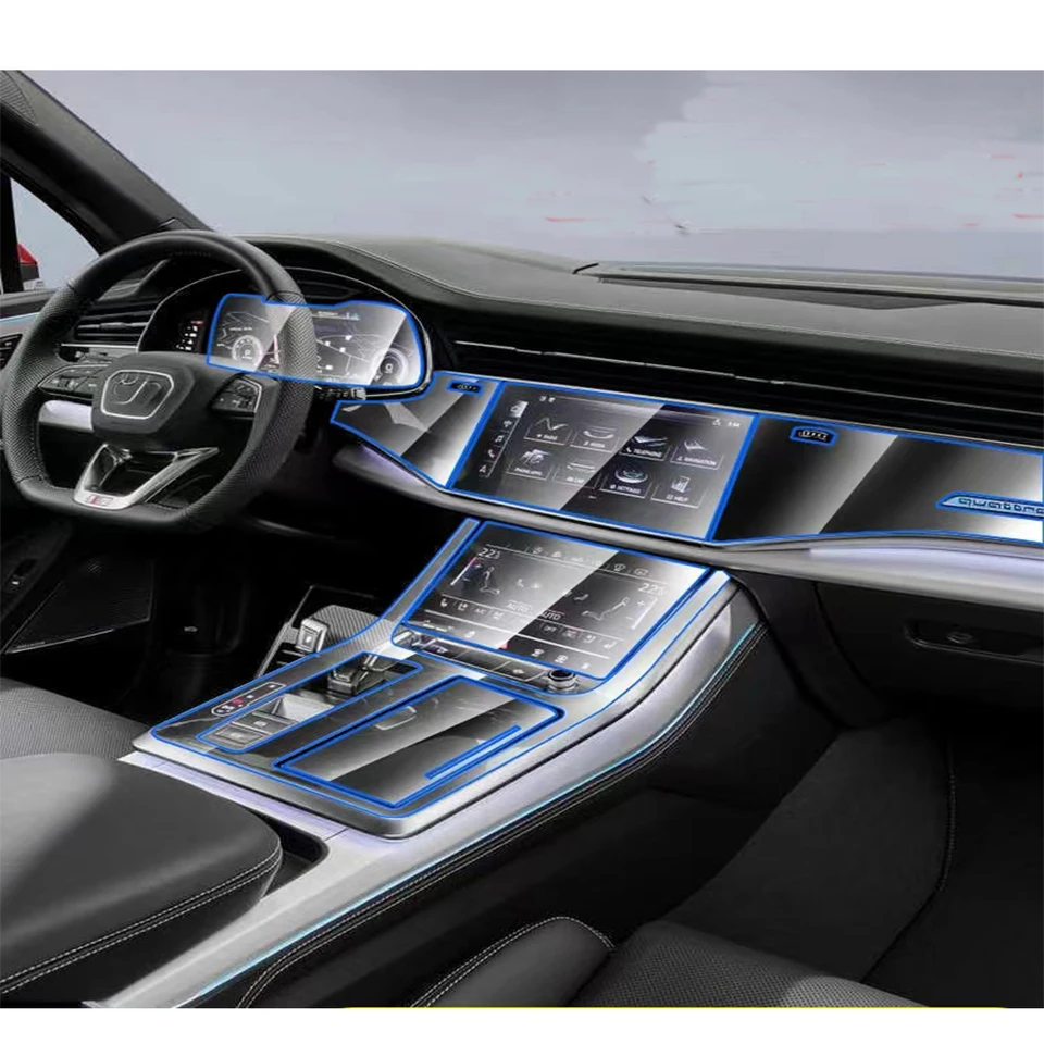 Pre Audi Q7/Q8 2020 2021 2022 2023 navigačná obrazovka automobilový interiér TPU Ochrana krytu protikrotu