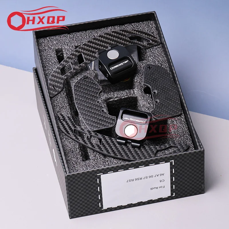 Pre Audi R8 A6 C8 A7 S6 S7 RS6 RS7 B9 Magnetické radenia volantu MATTE uhlíkové vlákno