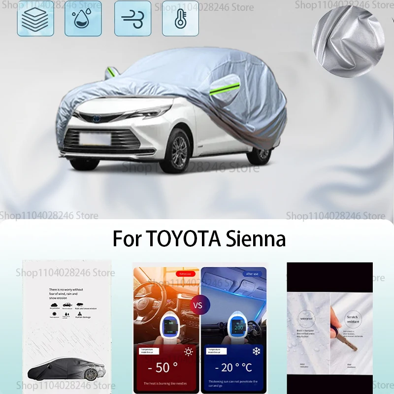 Pre autonický obal na ochranu pred slnkom slnečného odevu Toyota Sienna