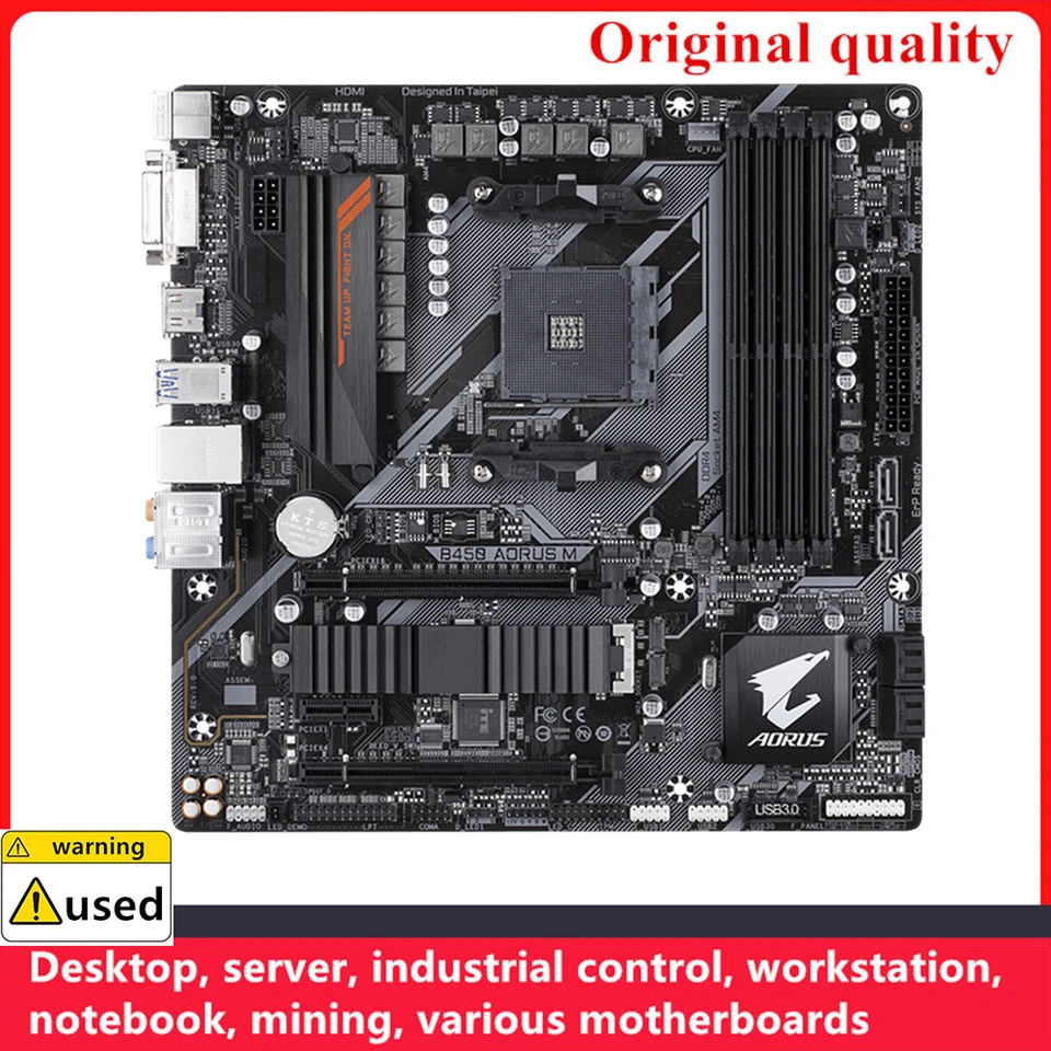 Pre B450 AORUS M základné dosky AM4 DDR4 128 GB pre AMD B450 Desktop Mainboard M, 2 NVME USB3.0