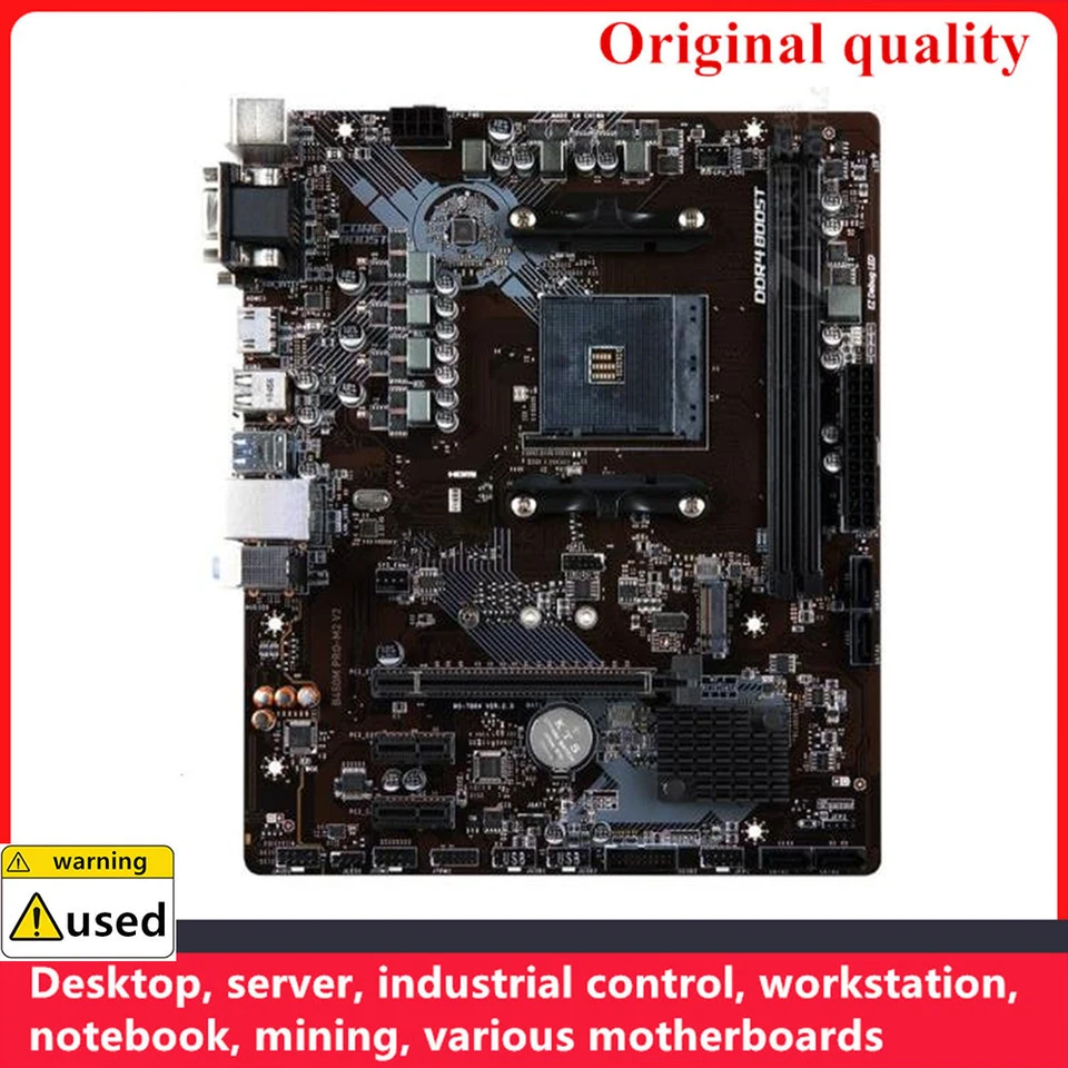 Pre B450M PRO-M2 V2 Základné dosky AM4 DDR4 128 GB pre AMD B450 Desktop Mainboard M, 2 NVME USB3.0