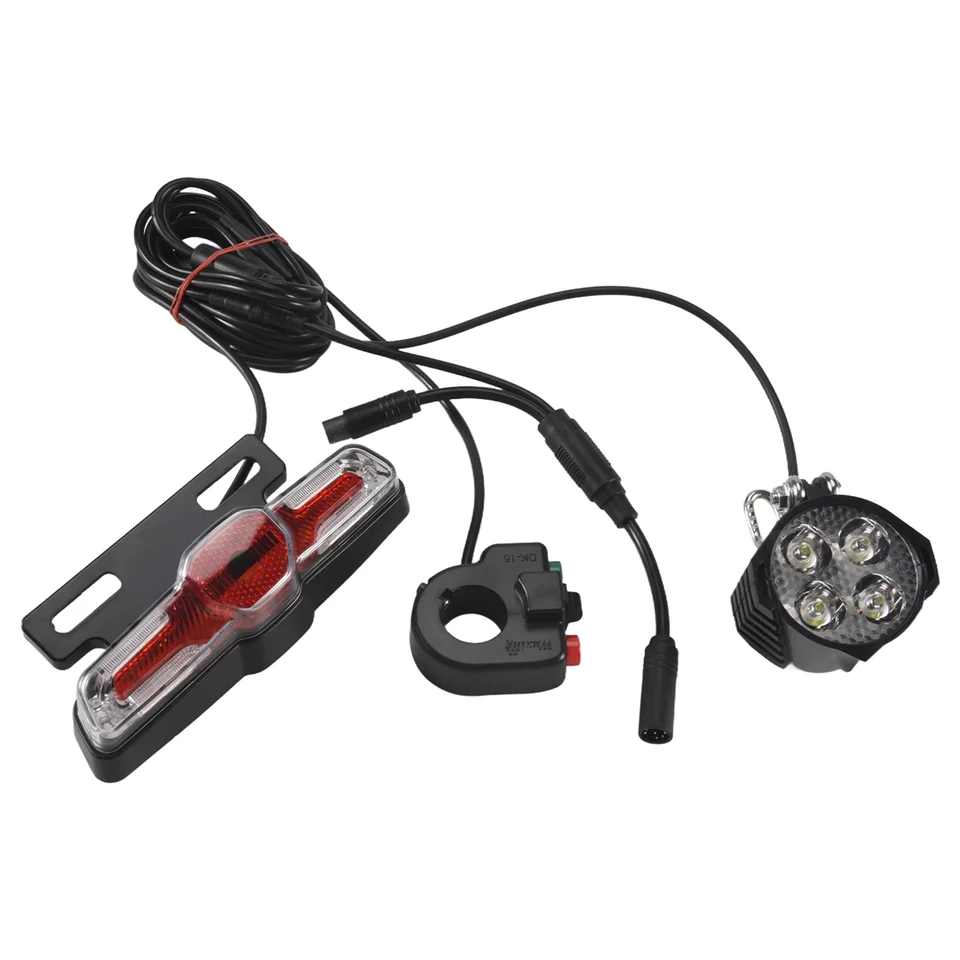 pre BBS01 BBS02 Mid Hrit Motor Electric Bike Bike Light Light Set s svetlom bicyklového bicykla Brzdu
