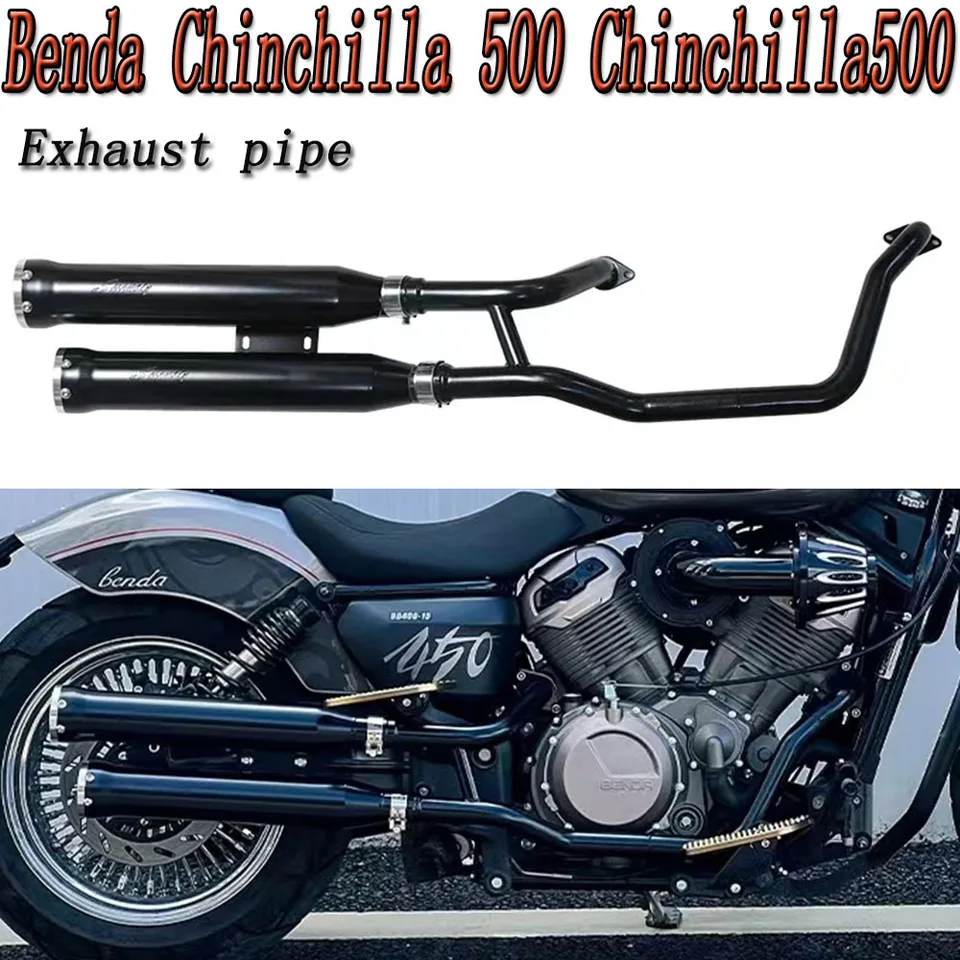 Pre Benda Činchilla 500 Činchilla500 500chinchilla modifikovaná výfuková potrubie Cobra Rovný výfuk, hlboký, jednostranný D