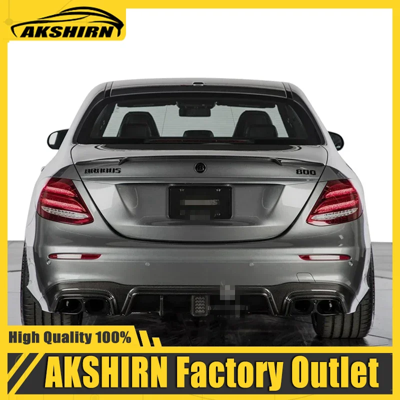 Pre benzínovanie tried W213 SPOILER 2016-2020 ROK SEDAN SEDAN SEAL Uhlíkové vlákno zadné krídlo bas v štýle príslušenstva Body Body