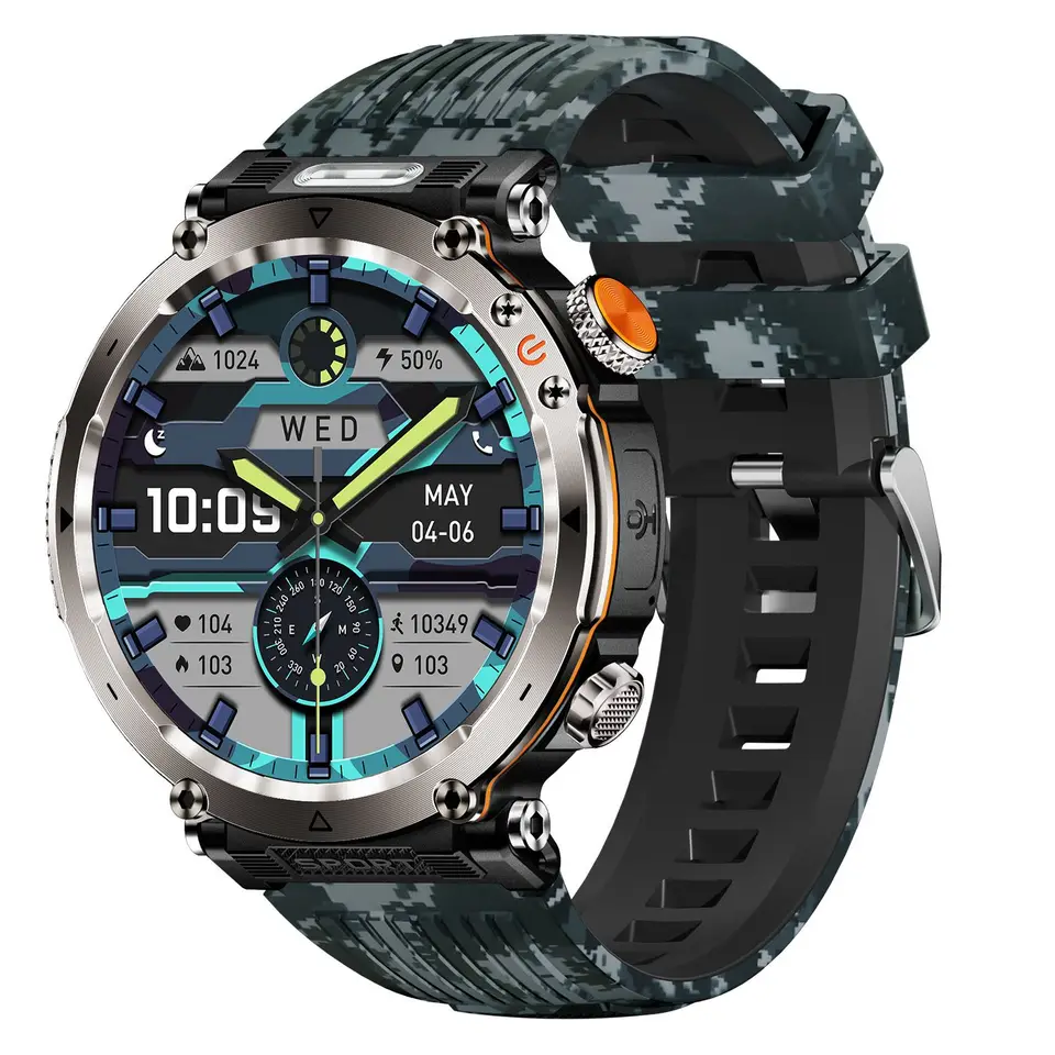 Pre BlackView BV6200 Plus BV4800 Pro Smart Watch Outdoor Sports Witerproof Bluetooth Call Srdcová frekvencia Krv kyslíka LED LED LED
