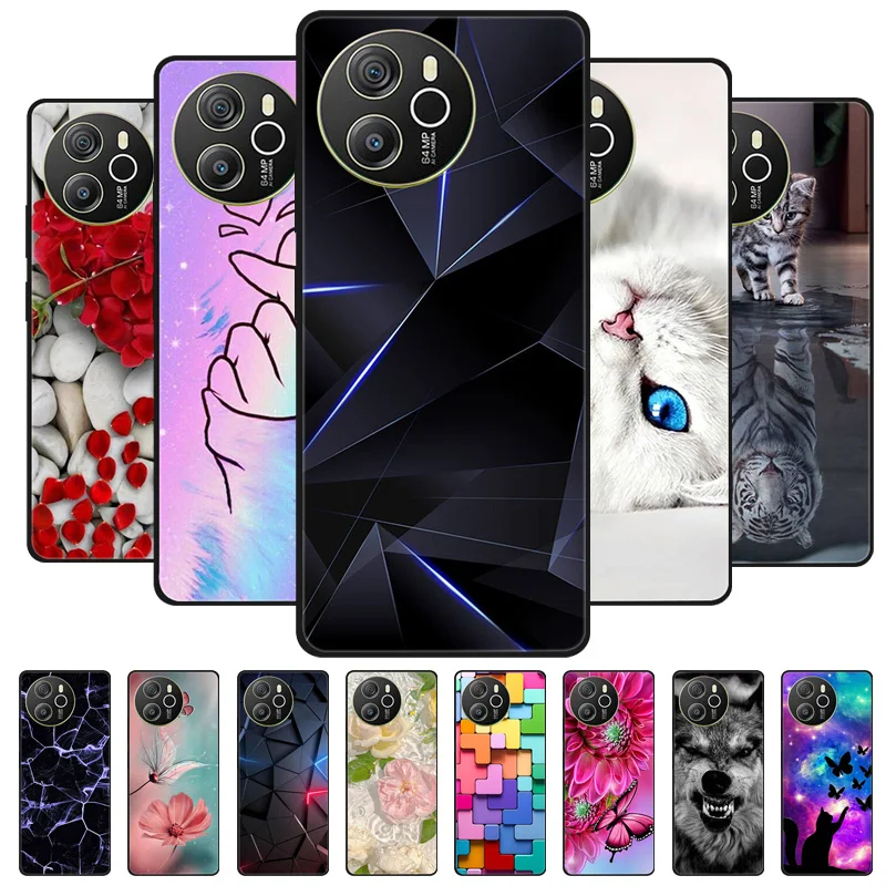 Pre BlackView Shark 8 Case Black Cover Lion Wolf Silikone Soft Soft Case pre BlackView Shark 8 Pase Pase Shark8 Ochranné