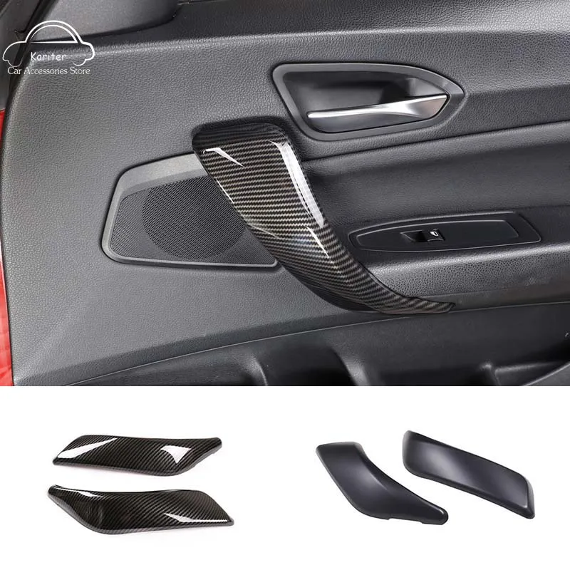 Pre BMW 1 Series 2 Series F20 F21 F22 F23 2012-18 ABS uhlíkové vlákno Štýl Vnútorná rukoväť Dvere Kryt dekoratívne nálepky Príslušenstvo
