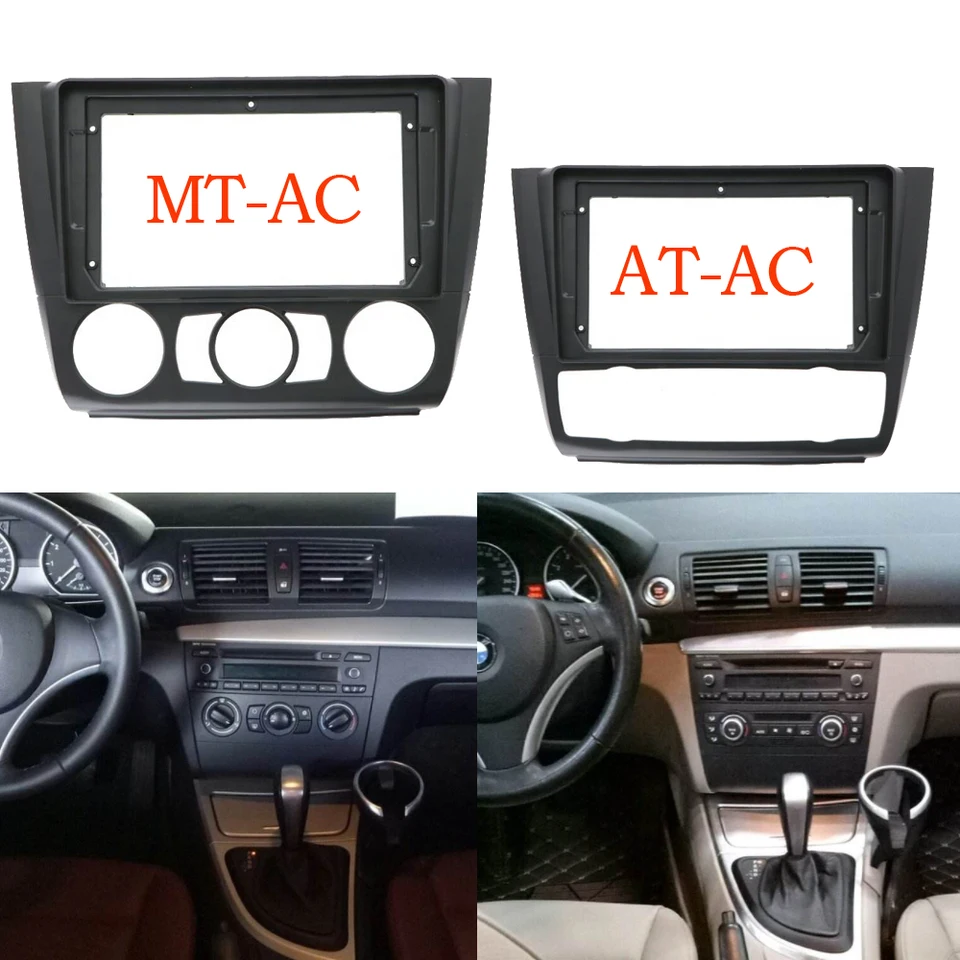 Pre BMW 1 Series E81 E82 E87 E88 2008-2012 Inštalácia Rádio fasája Inštalácia Dash Rám 2 DIN Panel DVD GPS MP5 Android Player Trim