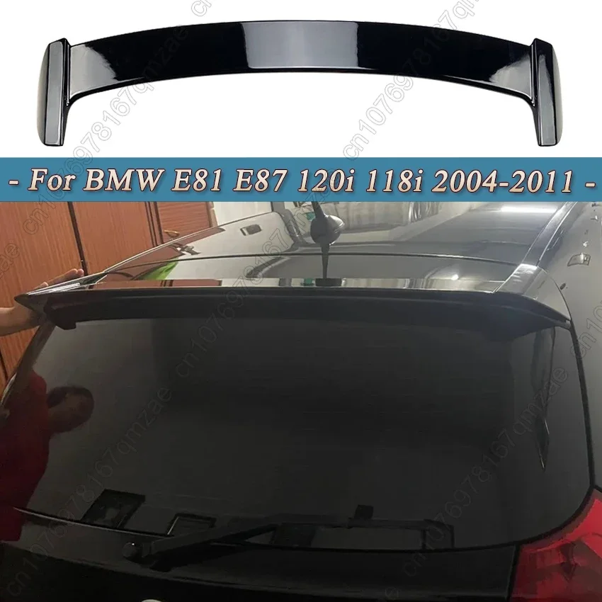 Pre BMW 1 Series E81 E87 116i 118i 120i 2004-2011 Black Hatchback zadné strešné auto Spojler Kuži kufra zadného krídla
