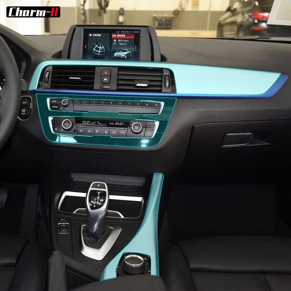 Pre BMW 1 sériu F40 2019 Present Cool Center Console Shift Shift Shift Panel Interiérový kryt TRIS TRIS TPU