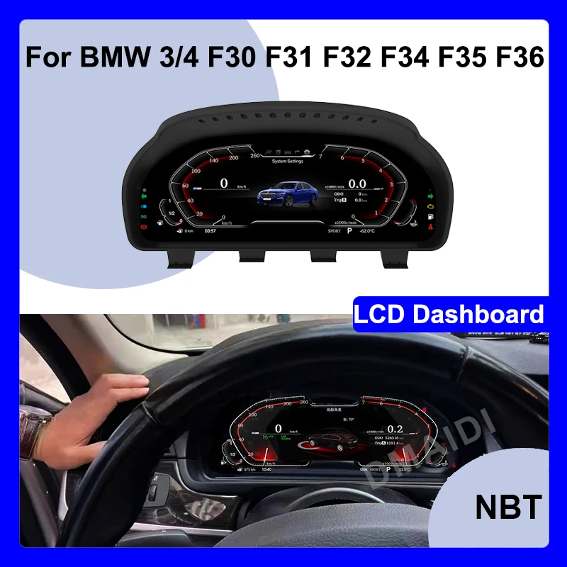 Pre BMW 3 /4 séria F30 F31 F32 F34 F35 2013-2019 12,5 palca CAR LCD Digitálny prístrojový panel prístrojov Schadomet