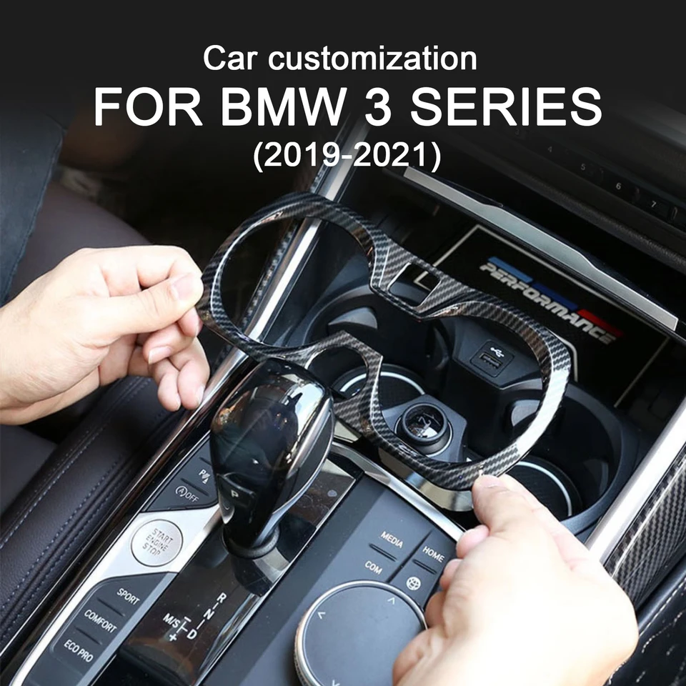 Pre BMW 3 Series G20 G28 2019 2020 202 ABS Aubidové vlákno STRÁNKA Automatické prevodové posunutie Vodná voda Kryt panela Panel 자동차용품