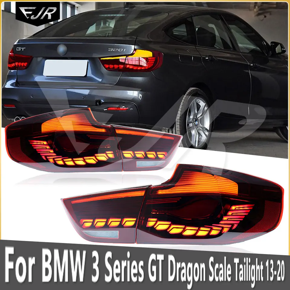 Pre BMW 3 Series GT 13-20 Zostava zadnej časti Taillight F34 Upgrade LED Dragon Scale Dynamická hnacie svetlo Tokovacie svetlo TACK TACK 320 325
