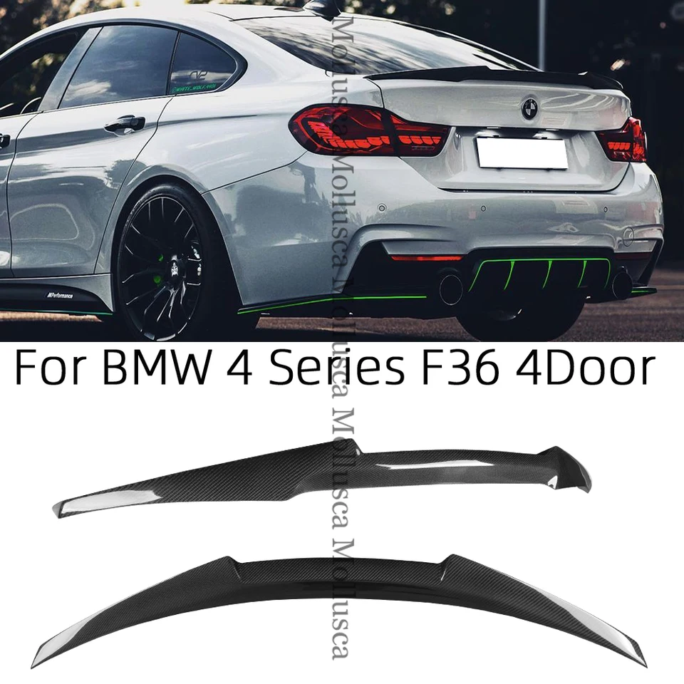 Pre BMW 4 Series F36 4DOOR CRAN CUPE M4/P/PSM STYLE Zadný spojler KURICKÉ KRIDLA KREJ KREJ 2014-2019 430 435 440