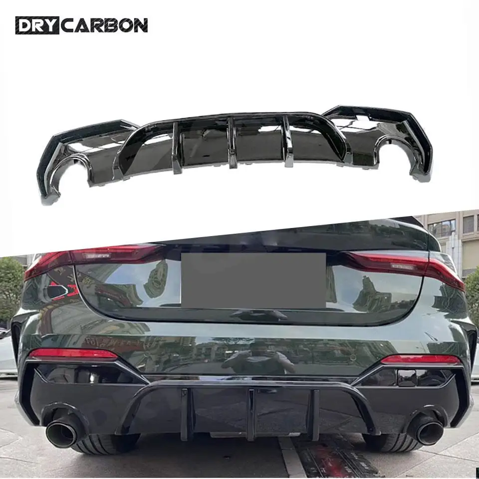Pre BMW 4 Series G22 G23 Coupe 2 dvere 2021 + Gloss Black Zadné nárazníky na pery difuzér SPOILER CAR TARKITS Príslušenstvo