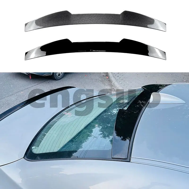 Pre BMW 5 Series E60 2004-2010 BodyKit Car Auta Zadné okenné spojlery Krídery ABS Gloss Gloss Black Carbon Look Tuning Accessorie Part Časť