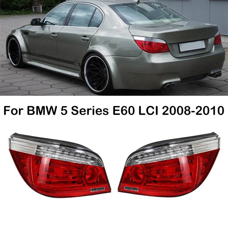 Pre BMW 5 Series E60 LCI 2008 2009 2010 Zadná nárazník zadná lampa TACH BRZDA SVETLO ZADNÉ STRÁNKY 63217177281 63217177282