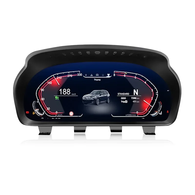 Pre BMW 5 Series F10 F11 5GT F07 2009-2018 Linux Digital Cluster Virtuálny kokpit automobilový prístroj Dishboard Speed ​​Rýchlosť obrazovky