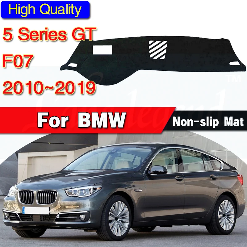 Pre BMW 5 Series GT F07 2010 ~ 2019 Anti-Slip Anti-UV Mat Dashboard Dashboard Dashmat Dashmat Protect Koberec 528i 535i 550i