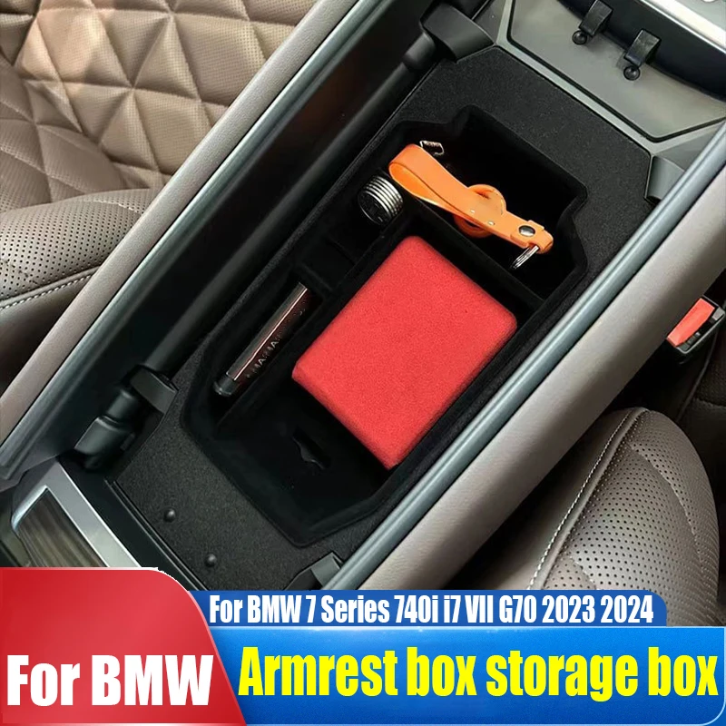 Pre BMW 7 Series 740i i7 VII G70 2023 2024 SKRAČKA SKLADOVANIA SKLADOVANIA SKLADOV VNÚTORNÝCH DEKOROVÝCH PRODELOV ABS MATERIÁL