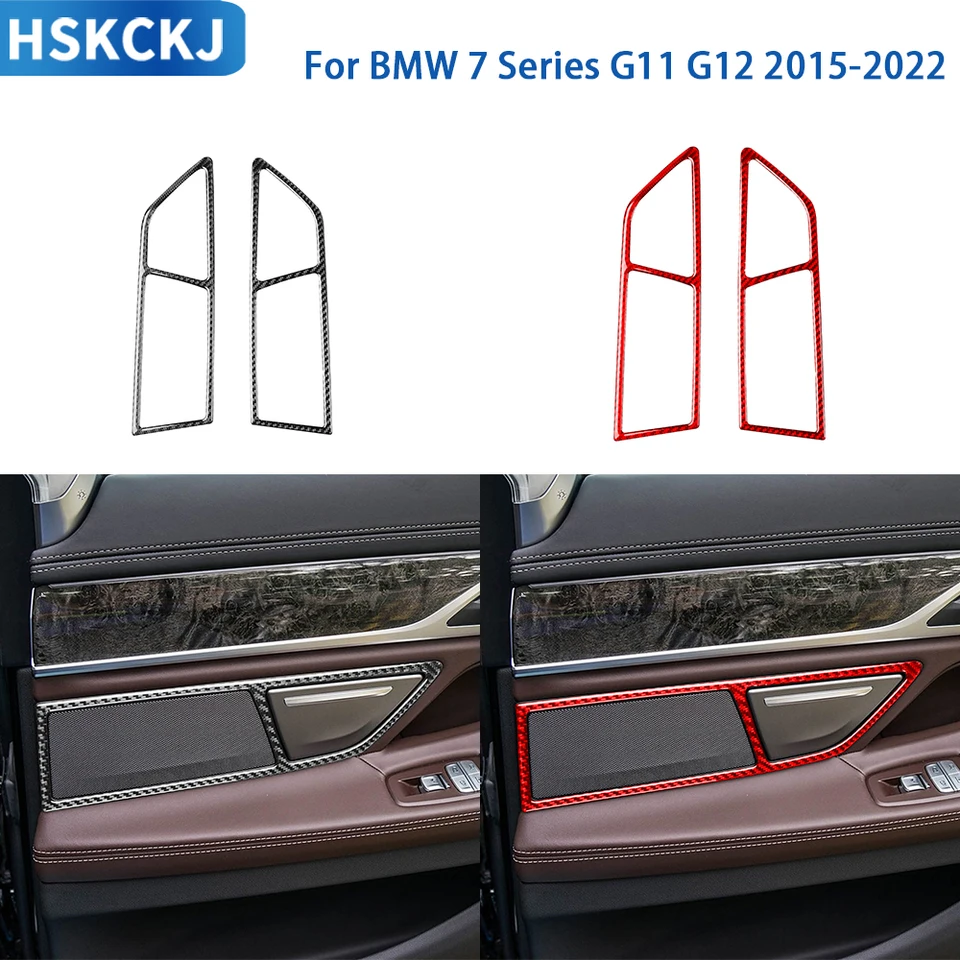Pre BMW 7 Series G11 G12 2015-2022 Príslušenstvo skutočné nálepka na kryt popolníka na zadné dvere