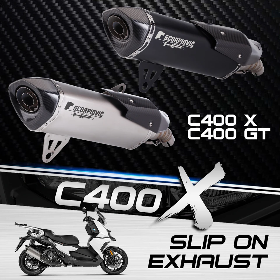 Pre BMW C400 C400GT Motorcycle Racing Performance Výfuková závodná línia Originálna lokalita Motocyklový tlmič tlmiča