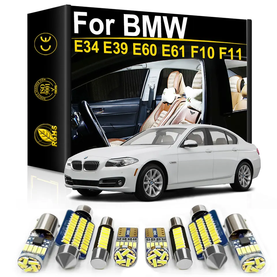 Pre BMW E34 E39 E60 E61 F10 F11 5 Series 530D 540I 2001 2003 2005 2007 2010 2011 2014 2016 2016 Interiérový LED svetlo Canbus žiarovky