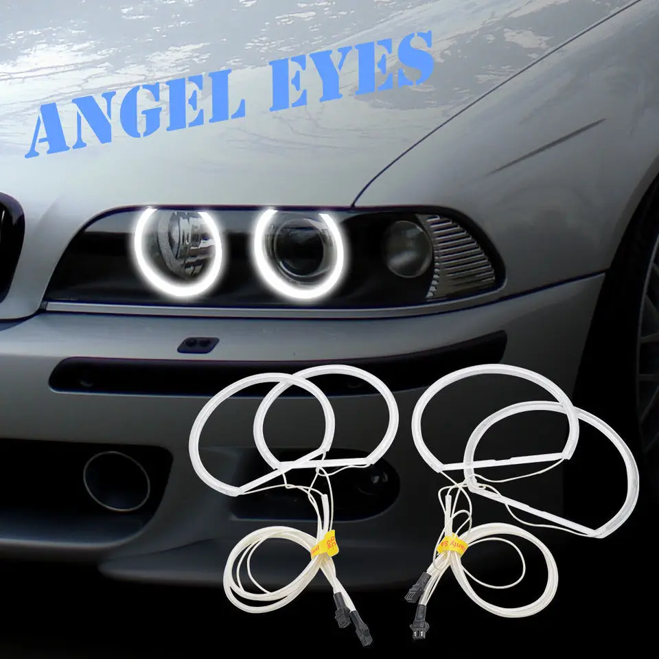 Pre BMW E36 E38 E39 E46 E46 DENNÁ ROZSAH SVETLO SLEDNEJ SLEDNETY Angel Eyes Eyes Lamp Circle Kruh Sprievodca doskou