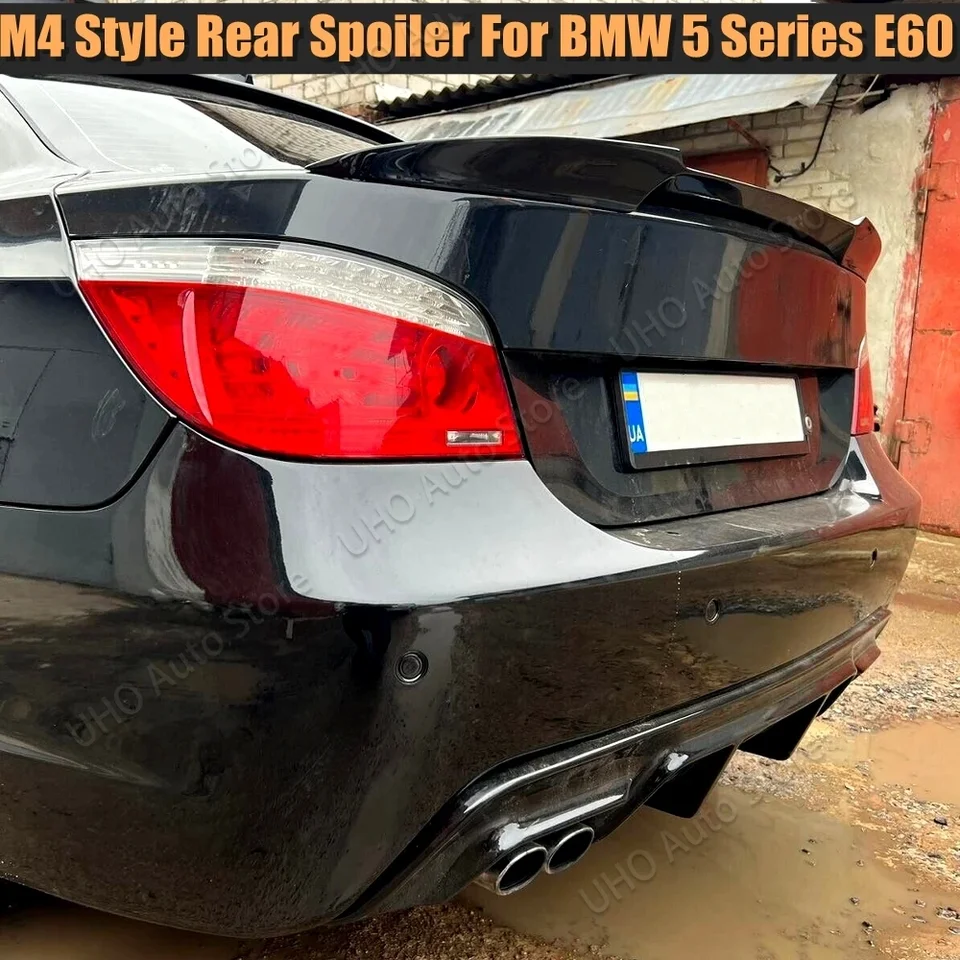 Pre BMW E60 Strešový spojler ABS Material CAR CAR WING Color Color SPOILER pre BMW E60 520I 528I 535I 530I 525I SPOILER