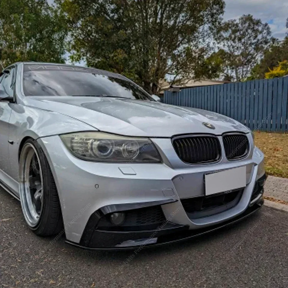 Pre BMW E90 E91 LCI M-TECH Front Bumper Splitter Lip pre 3 série 320I 330I 320D 330XI 335Xi Foglamp Grille Bodekit 09-12