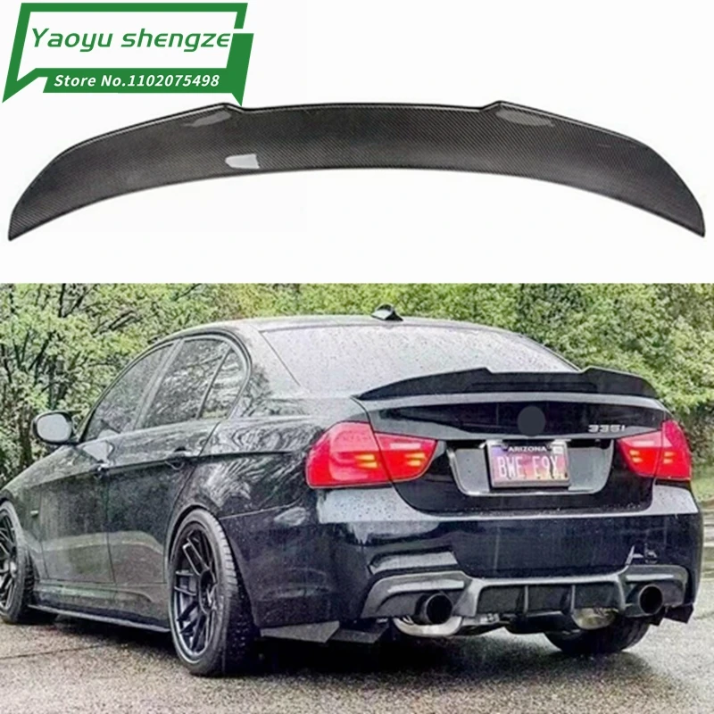Pre BMW E90 M3 320I 320LI 325LI 328i 2005-2012 ABS Plastová farba maľba farby Zadný kufrový spojler PSM Style PSM