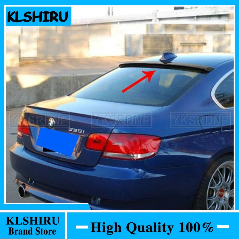 Pre BMW E92 Series 2 Door Coupe E92 M3 ABS Čierne / skutočné spojlery strechy z uhlíkových vlákien 2005 - 2012