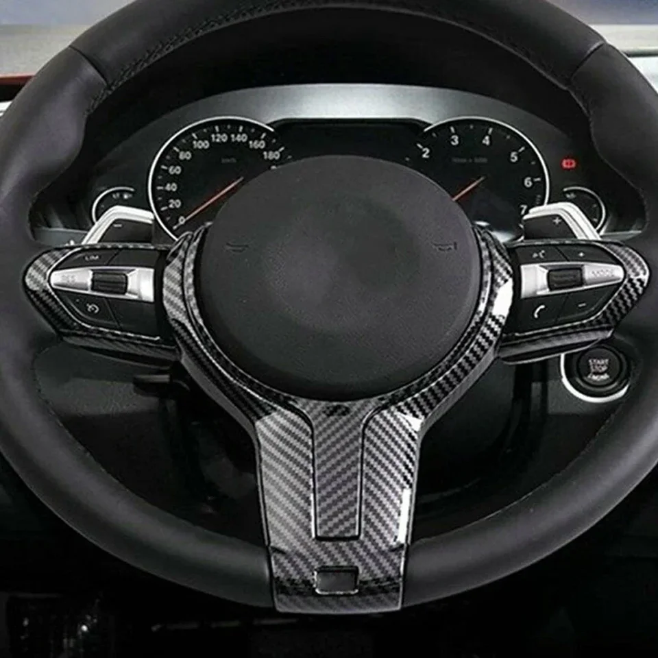 Pre BMW F Chassis F06 F10 F11 F12 F15 F16 F20 F21 F22 F23 F30 F32 F34 ABS ABS uhlíkový textúra Vnútorný kryt krytu volantu volantu