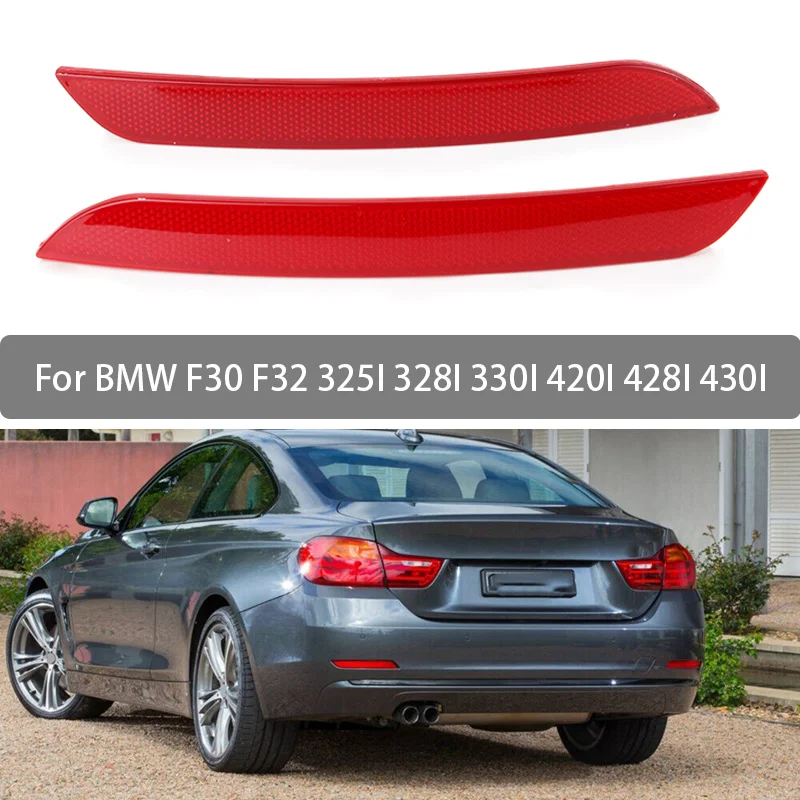 Pre BMW F30 F32 325I 328I 330I 420I 428I 430I 430I Zadný nárazník Red šošovky Červené príslušenstvo vozidla 63147382233 63147382234