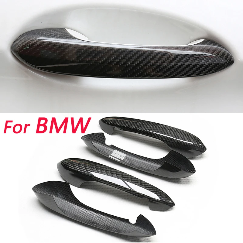 Pre BMW G20 G30 G31 G38 G32 G01 G02 G05 G06 X3 X4 X5 X6 X7 Vysoko kvalitné kľučky rukovätia vozidla na dvere uhlíkových vlákien Vonkajší obloženie rukoväte vonkajšej rukoväte