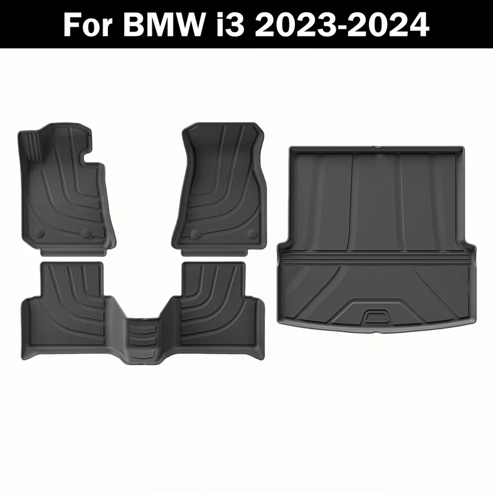 Pre BMW I3 2023-2024 podlahová rohož Tpe Trunk Mat batožina Mat vodotesný nekĺzavý koberec ľavej ruky