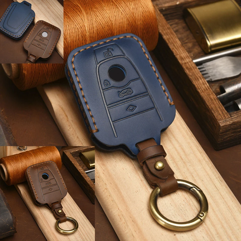 Pre BMW i3 i8 2014 2016 2017 Cover CAR KEY 1 PC Automatické diely modré/hnedé držiak na držiak na držiak na diaľkové schránky