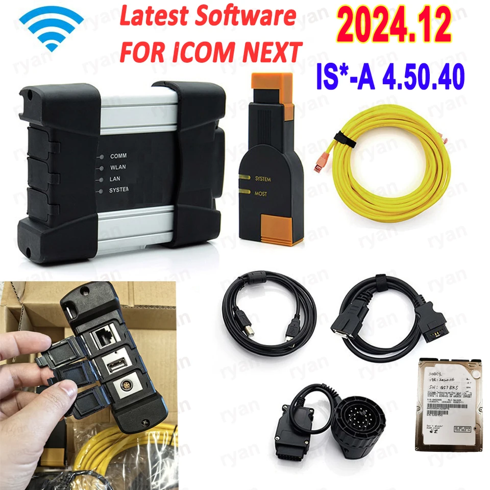 Pre BMW ICOM Next WiFi voliteľné HDD 2024.12 OBD skener ICOM NEXT pre BMW WiFi Auto Diagnostic Programming Tool Tool