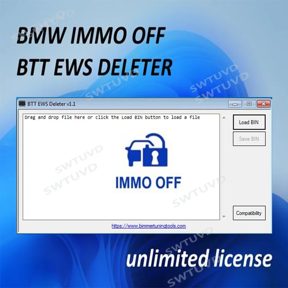Pre BMW Immo Off, program BTT EWS Deleter + program Enigma Patcher v1.3 Podpora MS41-45 ME7.2 ME9.2 MSS54 ME17/Med17/Mev17/Mevd17/EDC17