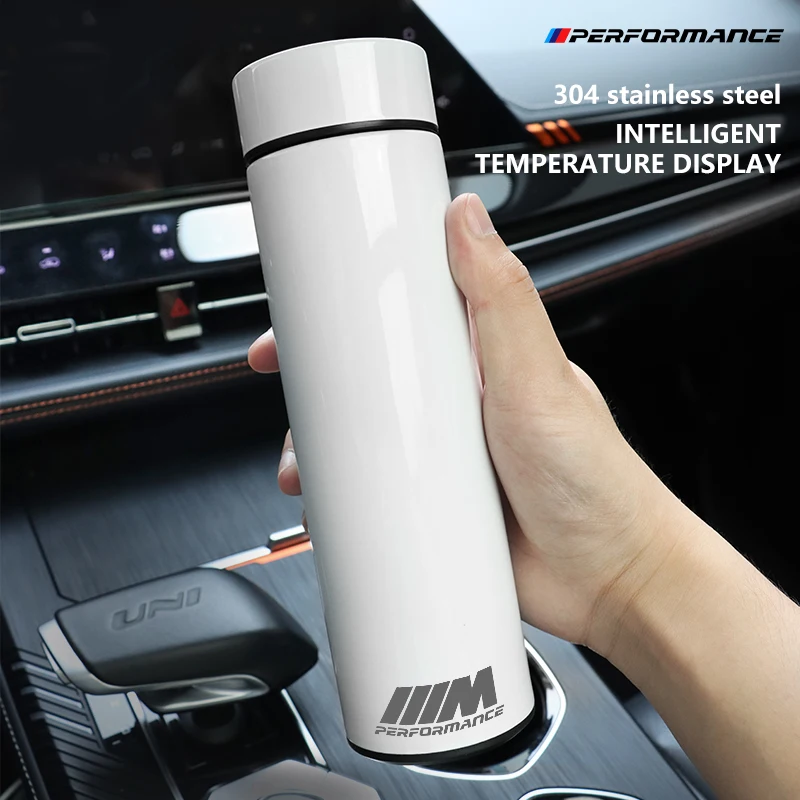 Pre BMW M prenosné auto Smart Thermos fľaša, E36 E39 E46 E60 E90 E91 F10 F15 F20 F25 F30 G20 G30 X1 X3 X5 X7, 500 ml príslušenstva