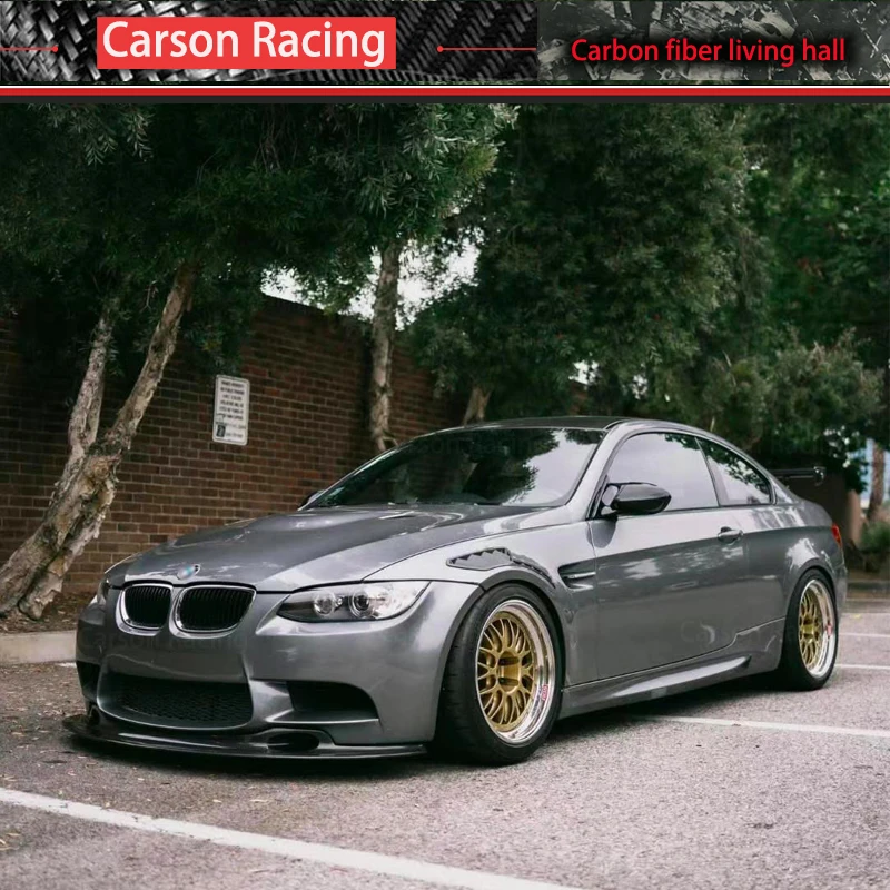 Pre BMW M3 E92 E93 modifikované GT4 RS skutočné uhlíkové vlákno LEFOBLE Vzduchové výstup