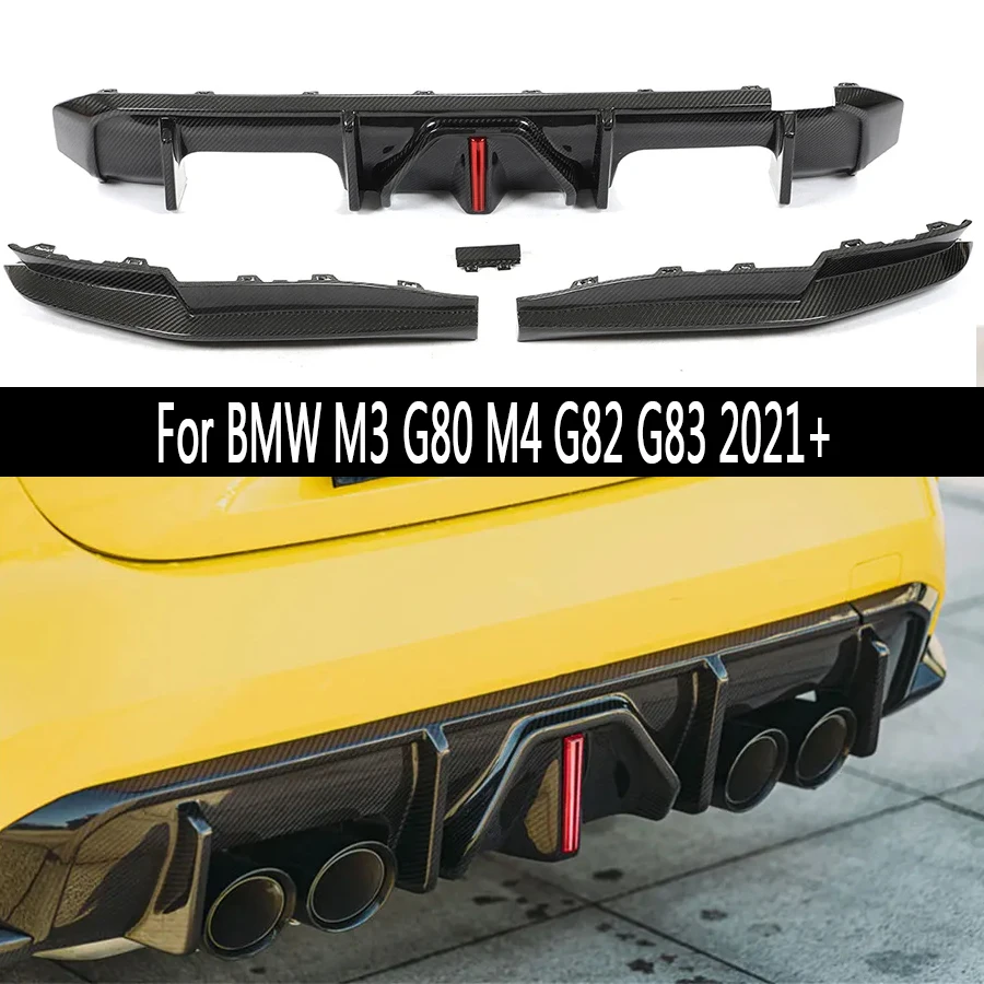 Pre BMW M3 G80 M4 G82 G83 Difúzor uhlíkových vlákien Difúzor Difúzok Difúzor s rozptyľovačmi SVETLO SPOILER SPOTLEPLATNÉ OPLADY