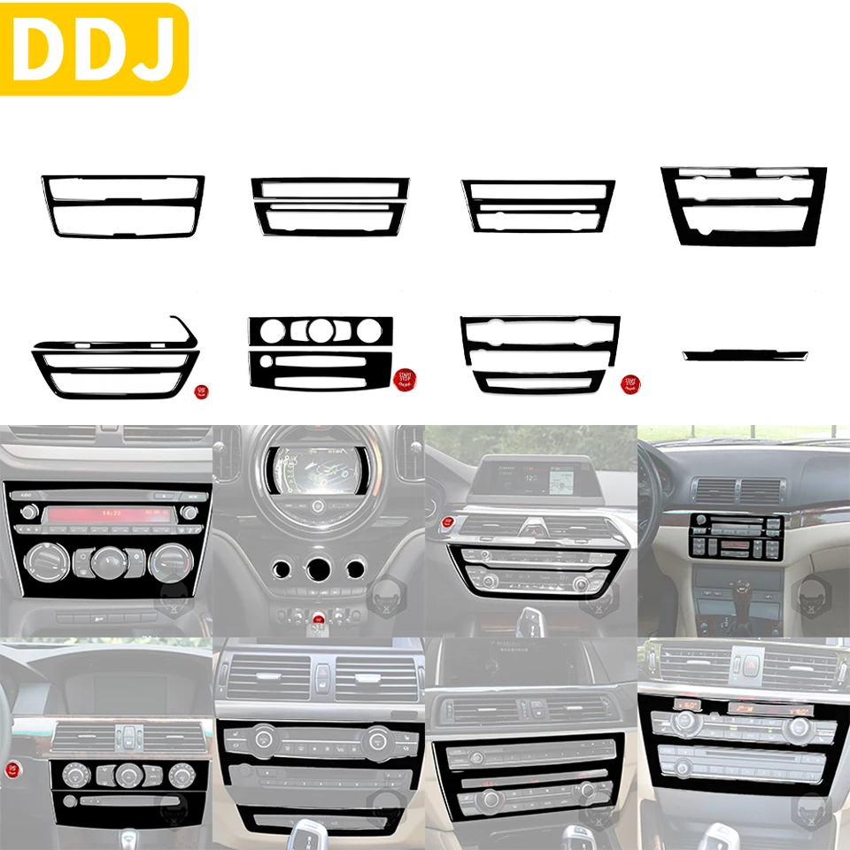 Pre BMW Mini F20 F21 G38 E90 G02 G20 F25 X3 F26 X4 Z4 E60 Príslušenstvo automobilu CD CD CD PANEL TRICKA Čierny plast